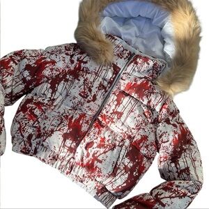 DOLLSKILL TRICKZ N’ TREATZ SCREAM QUEEN PUFFER JACKET